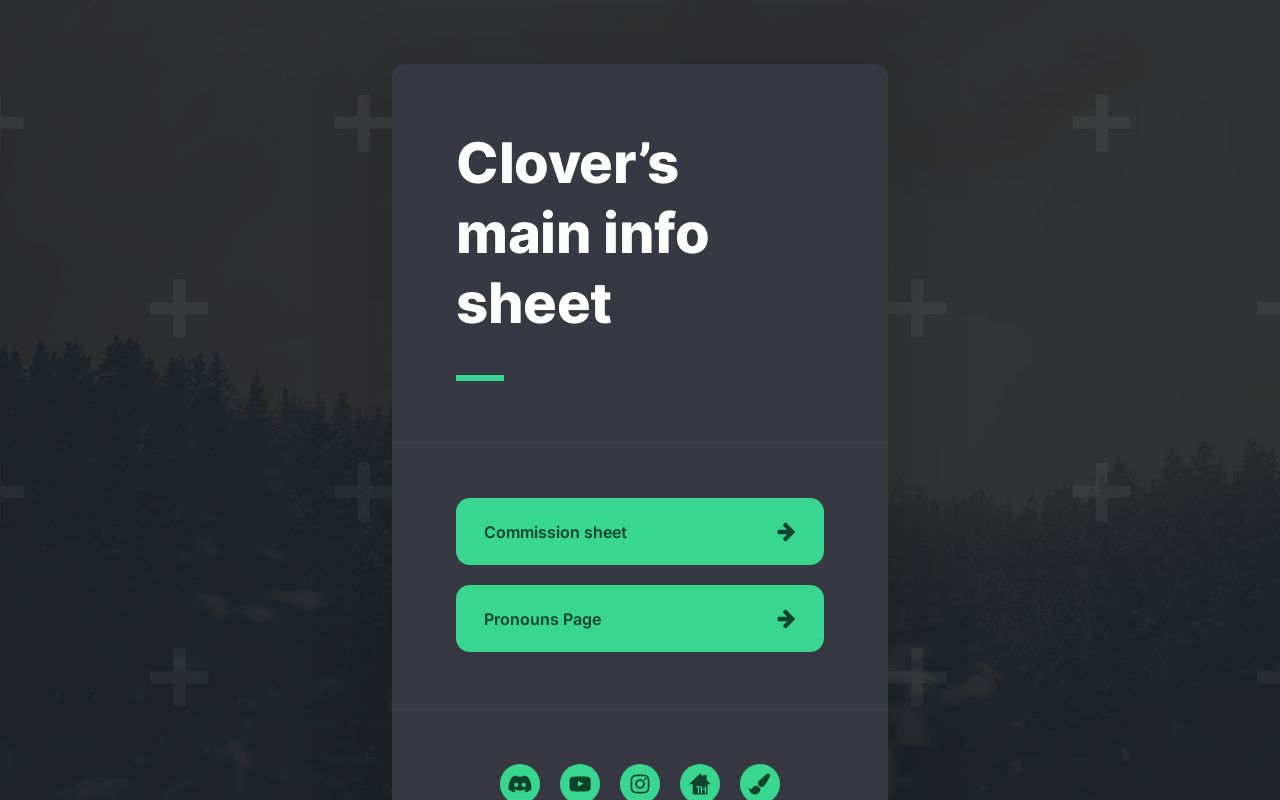 Clover’s Info Sheet